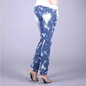 Apple Bottoms Vtg Acid washed ripped bleached jeans high waist denim